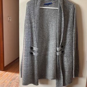 Apt. 9 Gray Women's Cardigan with Button Accents